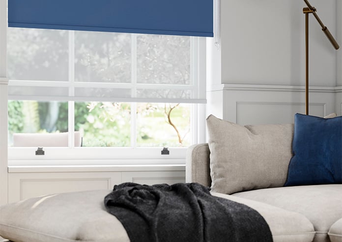 Rimini (Blackout), Blue & Optima Tide - Double Roller Blind - Image 5